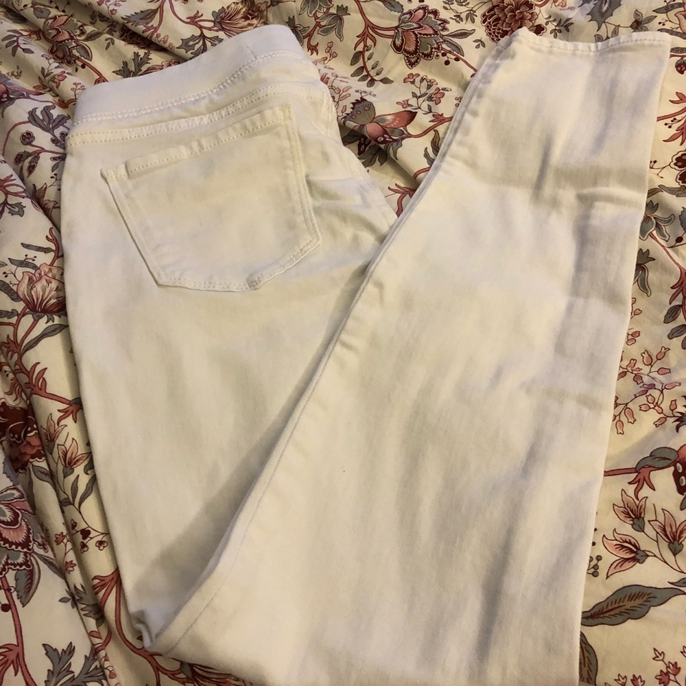 White rockstar jeggings